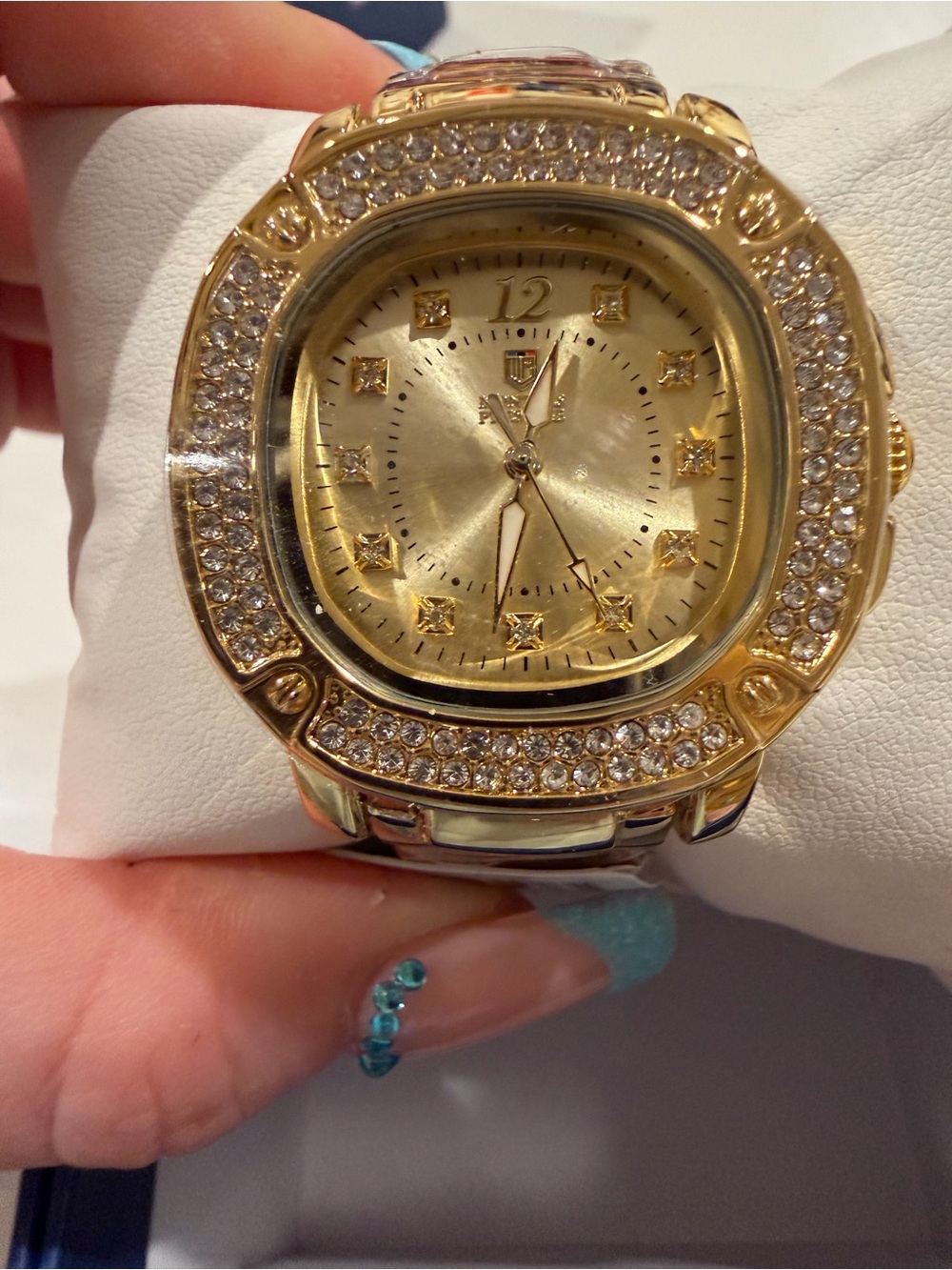 Gold Crystal Accent invictaXmontres prestige women’s watch